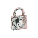 DIOR – Lady Dior Mini en cuir rose poudré imprimé fleur