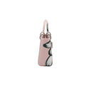 DIOR – Lady Dior Mini en cuir rose poudré imprimé fleur