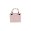 DIOR – Lady Dior Mini en cuir rose poudré imprimé fleur
