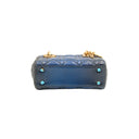 DIOR – Mini Lady Dior en python bleu marine et noir