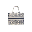 CHRISTIAN DIOR - Book Tote Medium Toile de Jouy Bleue