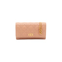 CHRISTIAN DIOR Pochette Caro Rose Poudré