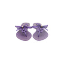 DIOR – Tongs à nœud en caoutchouc violet