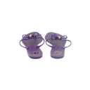 DIOR – Tongs à nœud en caoutchouc violet