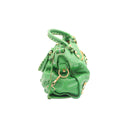 BALENCIAGA – Sac City Medium vert en cuir