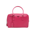 PRADA – Sac à main en cuir Saffiano rose