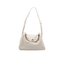 HERMÈS – Sac Lindy en cuir blanc