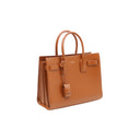 SAINT LAURENT – Sac de Jour Nano en cuir lisse camel
