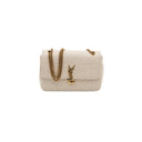 SAINT LAURENT – Sac Jamie en toile matelassée beige