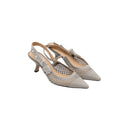 DIOR – Escarpins J’Adior slingback en résille grise