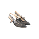 DIOR – Escarpins J’Adior slingback en résille noire