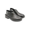 COURRÈGES – Mocassins slingback en cuir noir
