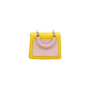 DIOR – Sac Be Dior Mini en cuir jaune et rose poudré