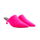 Mules Loewe en shearling rose fluo