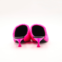 Loewe neon pink shearling mules