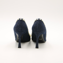 Dior denim pumps with floral embellishments