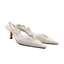 Escarpins Chanel vintage ajourés en cuir blanc