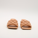 Bottega Veneta quilted camel leather mules