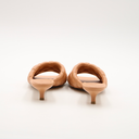 Bottega Veneta quilted camel leather mules