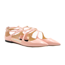 Ballerines Jimmy Choo en cuir verni rose pâle