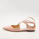 Pale pink patent leather Jimmy Choo ballet flats