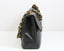 Sac Maxi Jumbo Vintage en cuir matelassé noir