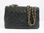 Sac Maxi Jumbo Vintage en cuir matelassé noir