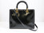 Sac Lady Dior Large en cuir verni noir