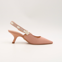 Dior Powder Pink Fabric Pumps
