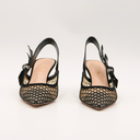 Dior J'Adior Black Mesh Slingback Pumps