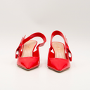 Dior red patent leather pumps