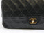 Sac Timeless / Classique Vintage en cuir d'agneau noir