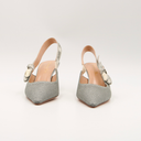 Grey Dior slingback pumps