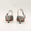 Grey Dior slingback pumps