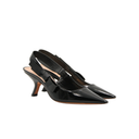 Escarpins Dior slingback en cuir verni noir