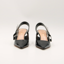 Escarpins Dior slingback en cuir verni noir