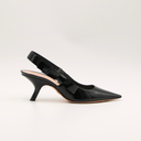 Escarpins Dior slingback en cuir verni noir
