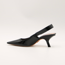Escarpins Dior slingback en cuir verni noir