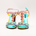 Sandales Dolce & Gabbana multicolores à talons ornés