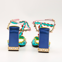 Sandales Dolce & Gabbana multicolores à talons ornés