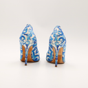 Dolce & Gabbana majolica print fabric pumps