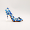 Dolce & Gabbana majolica print fabric pumps