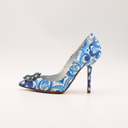 Dolce & Gabbana majolica print fabric pumps
