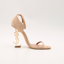 Saint Laurent Opyum beige suede sandals