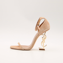 Saint Laurent Opyum beige suede sandals