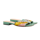 Mules Gucci à paillettes multicolores