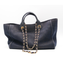 Chanel Deauville Tote Bag - Midnight Blue Denim