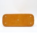 Sac Hermès Bolide en cuir d’autruche Miel