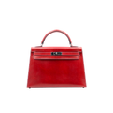 Sac Hermès Kelly Sellier 32 en cuir box rouge