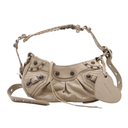 Sac Balenciaga "Classic City" Mini en cuir grainé beige